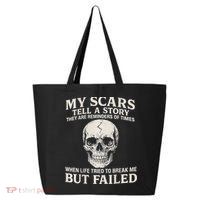 Boomer Est 1959 My Scars Tell A Story They Are Reminders 25L Jumbo Tote