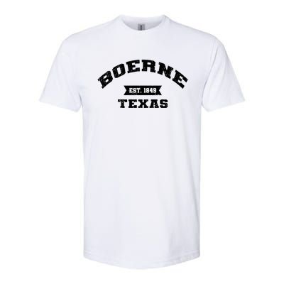 Boerne Est 1849 Texas Tx Vintage Athletic Sports Established Softstyle® CVC T-Shirt