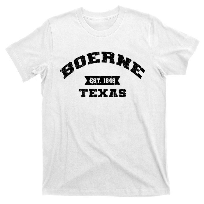 Boerne Est 1849 Texas Tx Vintage Athletic Sports Established T-Shirt