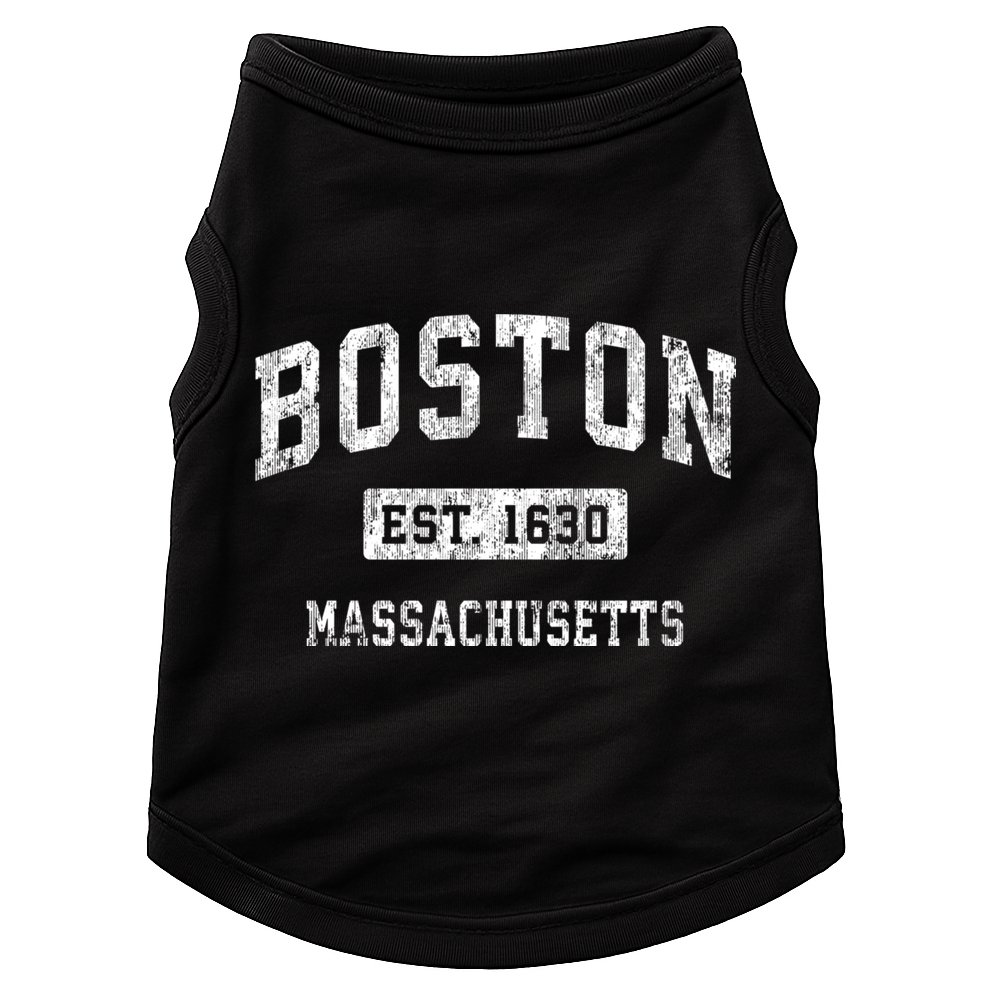Boston Est 1630 Massachusetts Ma Vintage Established Sports Design Doggie Tank