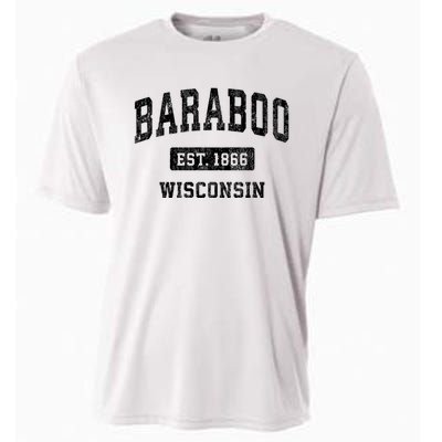 Baraboo Est 1866 Wisconsin Wi Vintage Sports Design Cooling Performance Crew T-Shirt