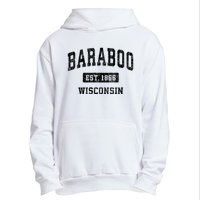 Baraboo Est 1866 Wisconsin Wi Vintage Sports Design Urban Pullover Hoodie