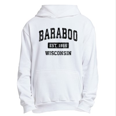 Baraboo Est 1866 Wisconsin Wi Vintage Sports Design Urban Pullover Hoodie