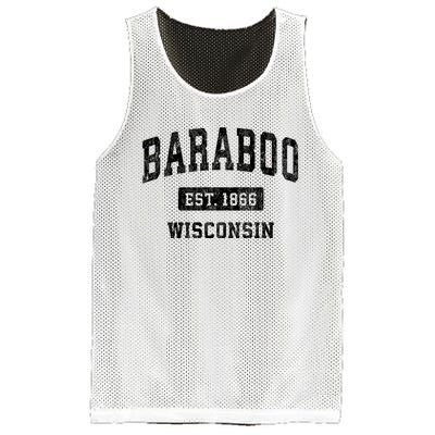 Baraboo Est 1866 Wisconsin Wi Vintage Sports Design Mesh Reversible Basketball Jersey Tank