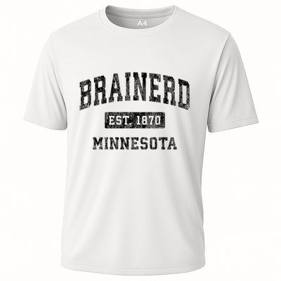 Brainerd Est 1870 Minnesota Mn Vintage Established Sports Design Performance Shirt
