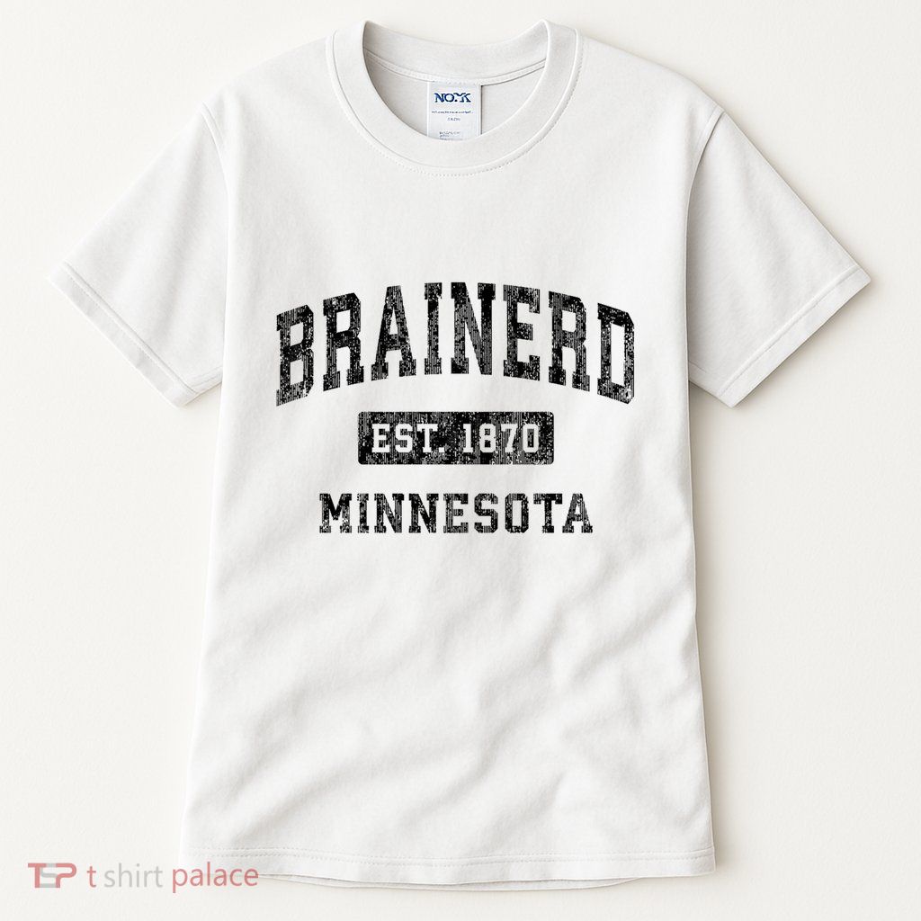 Brainerd Est 1870 Minnesota Mn Vintage Established Sports Design Tall T-Shirt