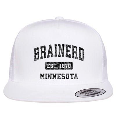Brainerd Est 1870 Minnesota Mn Vintage Established Sports Design Flatbill Hat