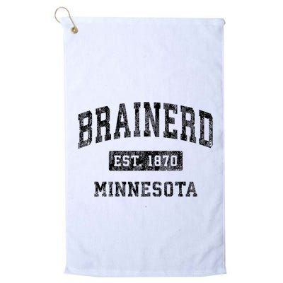 Brainerd Est 1870 Minnesota Mn Vintage Established Sports Design Golf Towel