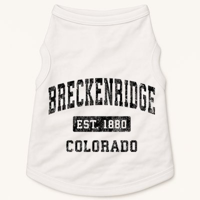 Breckenridge Est 1880 Colorado Co Vintage Established Sports Design Doggie Tank