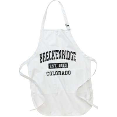 Breckenridge Est 1880 Colorado Co Vintage Established Sports Design Apron