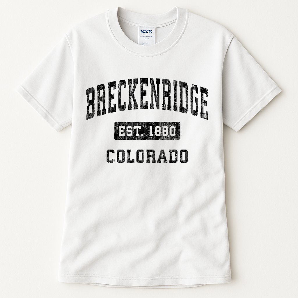 Breckenridge Est 1880 Colorado Co Vintage Established Sports Design Tall T-Shirt