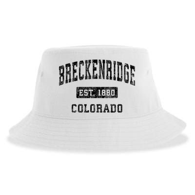 Breckenridge Est 1880 Colorado Co Vintage Established Sports Design Sustainable Bucket Hat