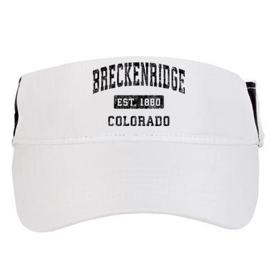 Breckenridge Est 1880 Colorado Co Vintage Established Sports Design Adult Drive Performance Visor
