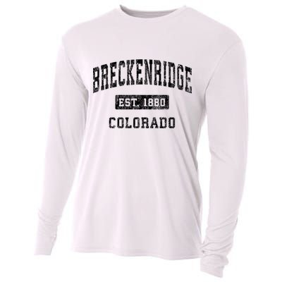 Breckenridge Est 1880 Colorado Co Vintage Established Sports Design Cooling Performance Long Sleeve Crew
