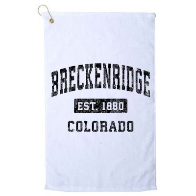 Breckenridge Est 1880 Colorado Co Vintage Established Sports Design Golf Towel