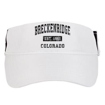 Breckenridge Est 1961 Colorado Co Vintage Established Sports Design Adult Drive Performance Visor