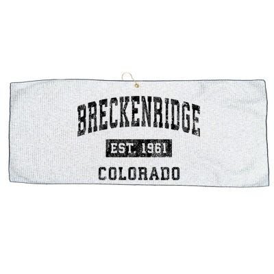 Breckenridge Est 1961 Colorado Co Vintage Established Sports Design Large Microfiber Waffle Golf Towel