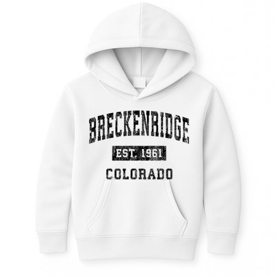 Breckenridge Est 1961 Colorado Co Vintage Established Sports Design Kids Hoodie