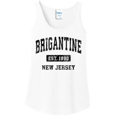 Brigantine Est 1890 New Jersey Nj Vintage Established Athletic Sports Design Ladies Essential Tank