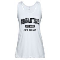 Brigantine Est 1890 New Jersey Nj Vintage Established Athletic Sports Design Ladies Essential Flowy Tank