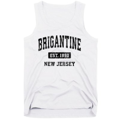 Brigantine Est 1890 New Jersey Nj Vintage Established Athletic Sports Design Tank Top