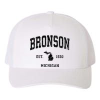 Bronson Est 1830 Michigan Mi Vintage Established Athletic Sports Design Yupoong Adult 5-Panel Trucker Hat