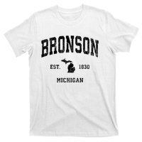 Bronson Est 1830 Michigan Mi Vintage Established Athletic Sports Design T-Shirt