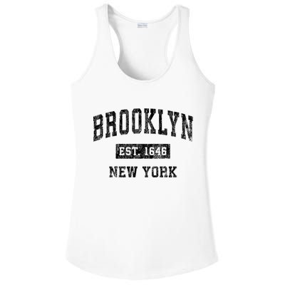 Brooklyn Est 1646 New York Ny Vintage Established Sports Design Ladies PosiCharge Competitor Racerback Tank