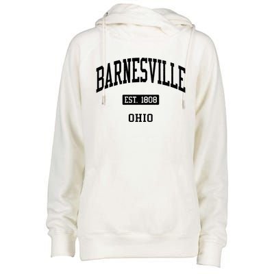 Barnesville Est 1808 Ohio Oh Js04 Vintage Athletic Sports Womens Funnel Neck Pullover Hood