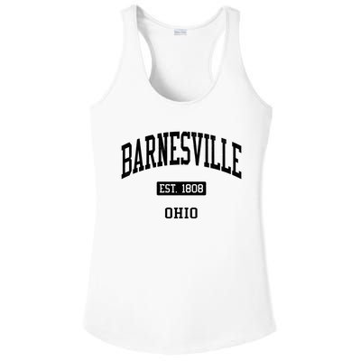 Barnesville Est 1808 Ohio Oh Js04 Vintage Athletic Sports Ladies PosiCharge Competitor Racerback Tank