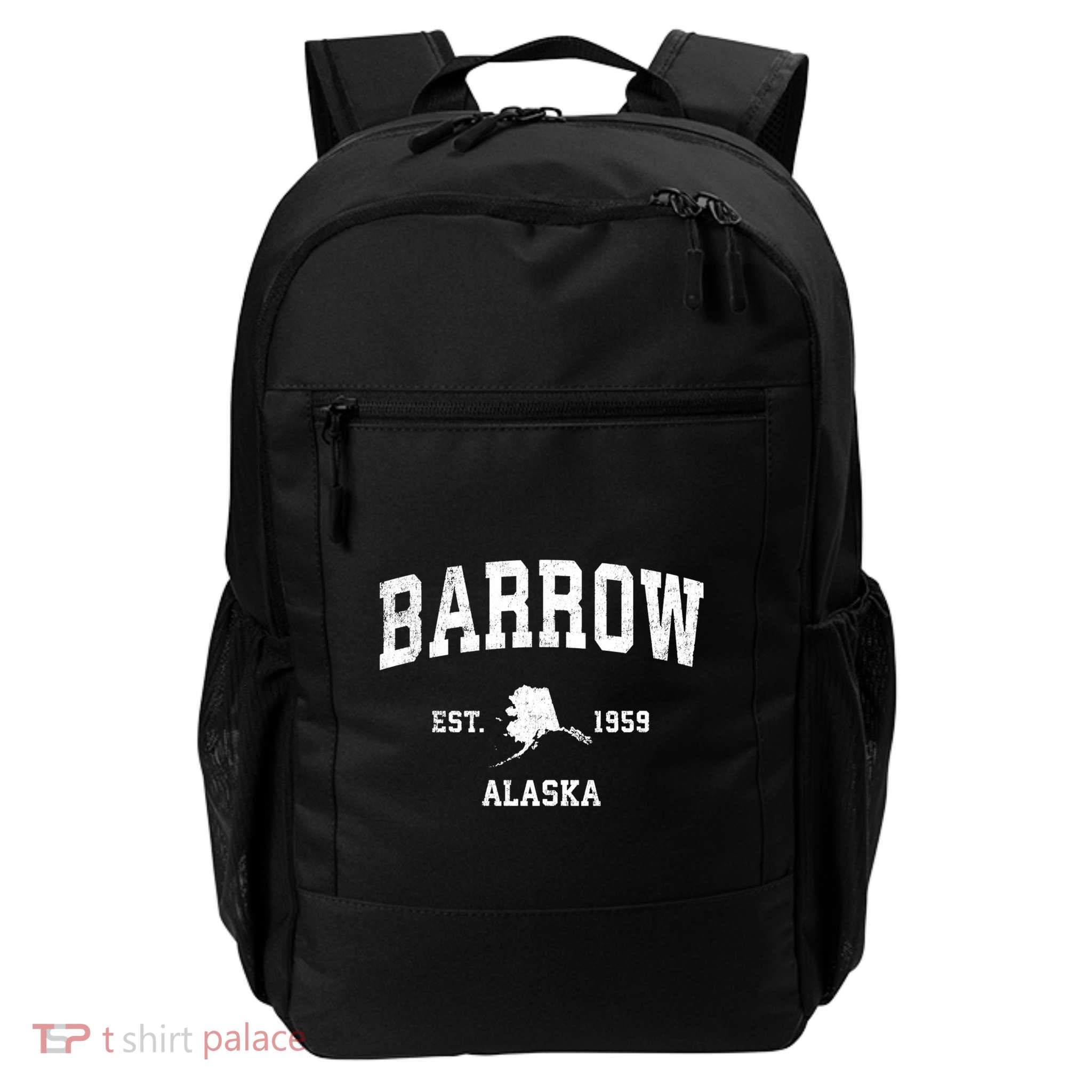 Barrow Est 1959 Alaska Ak Vintage Sports Design Backpack