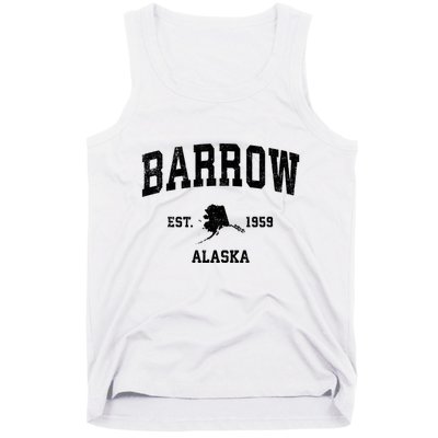 Barrow Est 1959 Alaska Ak Vintage Sports Design Tank Top