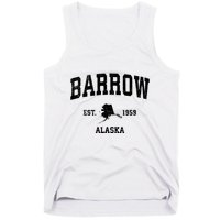 Barrow Est 1959 Alaska Ak Vintage Sports Design Tank Top