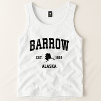 Barrow Est 1959 Alaska Ak Vintage Sports Design Tank Top