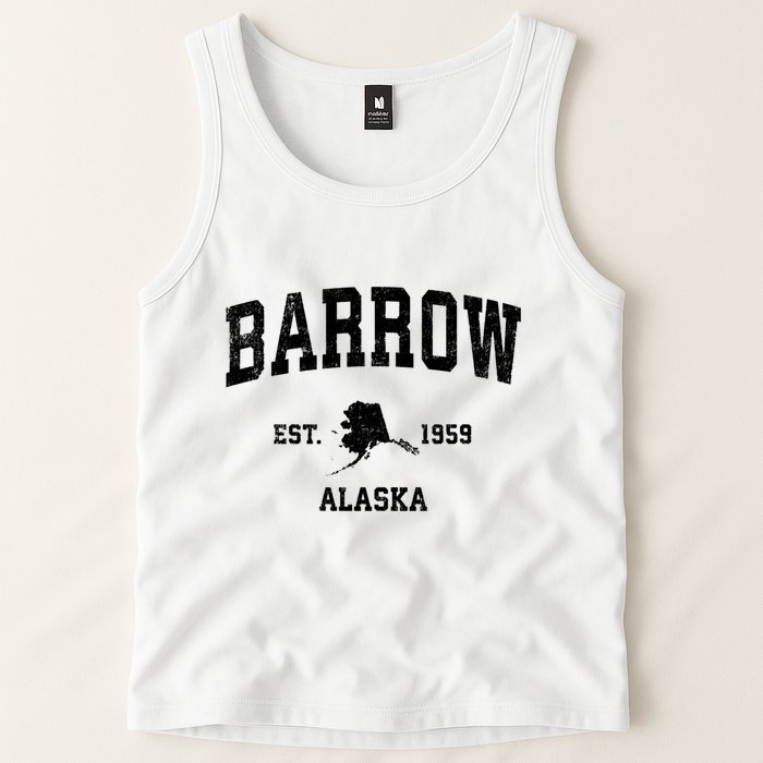 Barrow Est 1959 Alaska Ak Vintage Sports Design Tank Top