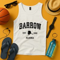 Barrow Est 1959 Alaska Ak Vintage Sports Design Tank Top