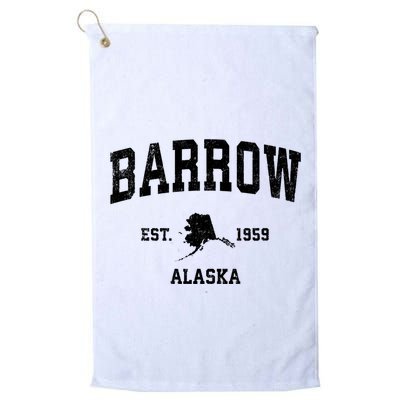Barrow Est 1959 Alaska Ak Vintage Sports Design Golf Towel