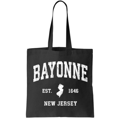 Bayonne Est 1646 New Jersey Nj Vintage Athletic Sports Design Bag