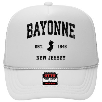 Bayonne Est 1646 New Jersey Nj Vintage Athletic Sports Design Trucker Hat