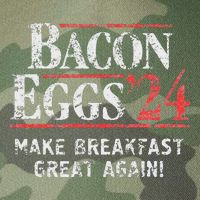 Bacon Eggs 2024 Make Breakfast Great Again! Funny Legacy Tie Dye Trucker Hat