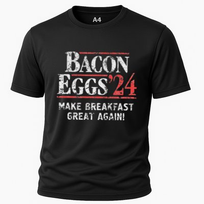 Bacon Eggs 2024 Make Breakfast Great Again! Funny Performance Shirt