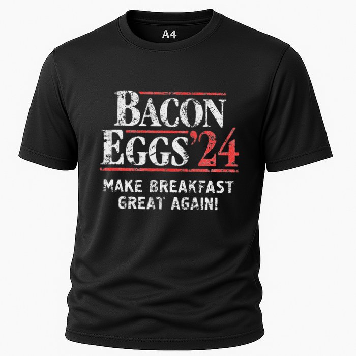 Bacon Eggs 2024 Make Breakfast Great Again! Funny Performance Shirt
