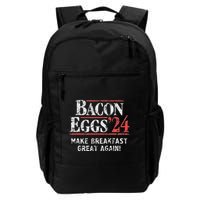 Bacon Eggs 2024 Make Breakfast Great Again! Funny Backpack