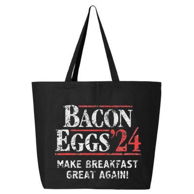 Bacon Eggs 2024 Make Breakfast Great Again! Funny 25L Jumbo Tote