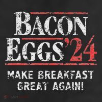 Bacon Eggs 2024 Make Breakfast Great Again! Funny 25L Jumbo Tote
