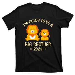 Brother Est 2024 Cute New Brother 2024 Lion Promoted To Big T-Shirt