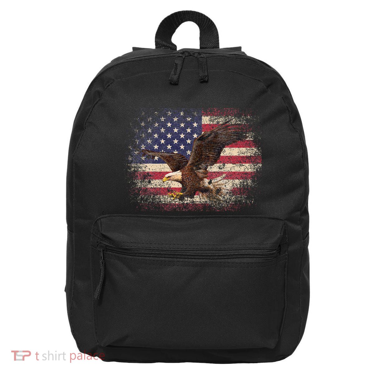 Bald Eagle 4th Of July Christmas Gift American Flag 16 in Basic Backpack
