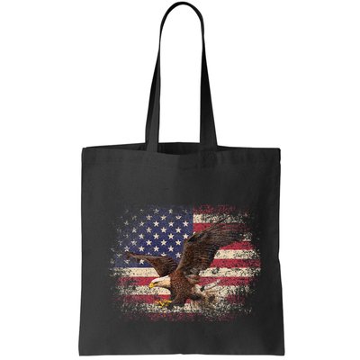 Bald Eagle 4th Of July Christmas Gift American Flag Bag