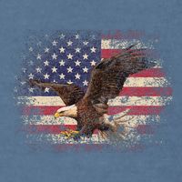Bald Eagle 4th Of July Christmas Gift American Flag Garment-Dyed Sweatshirt