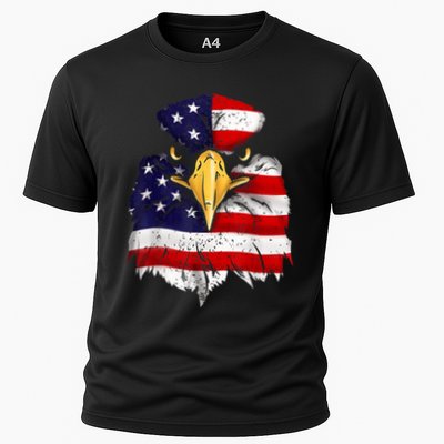 Bald Eagle 4th of July American Flag Patriotic Freedom USA Performance Shirt